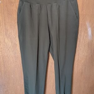 Olive Green Casual Pants